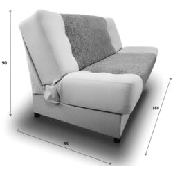 Диван Platan Maxim 02 (Light Gray/Gray-Brown) Thumb