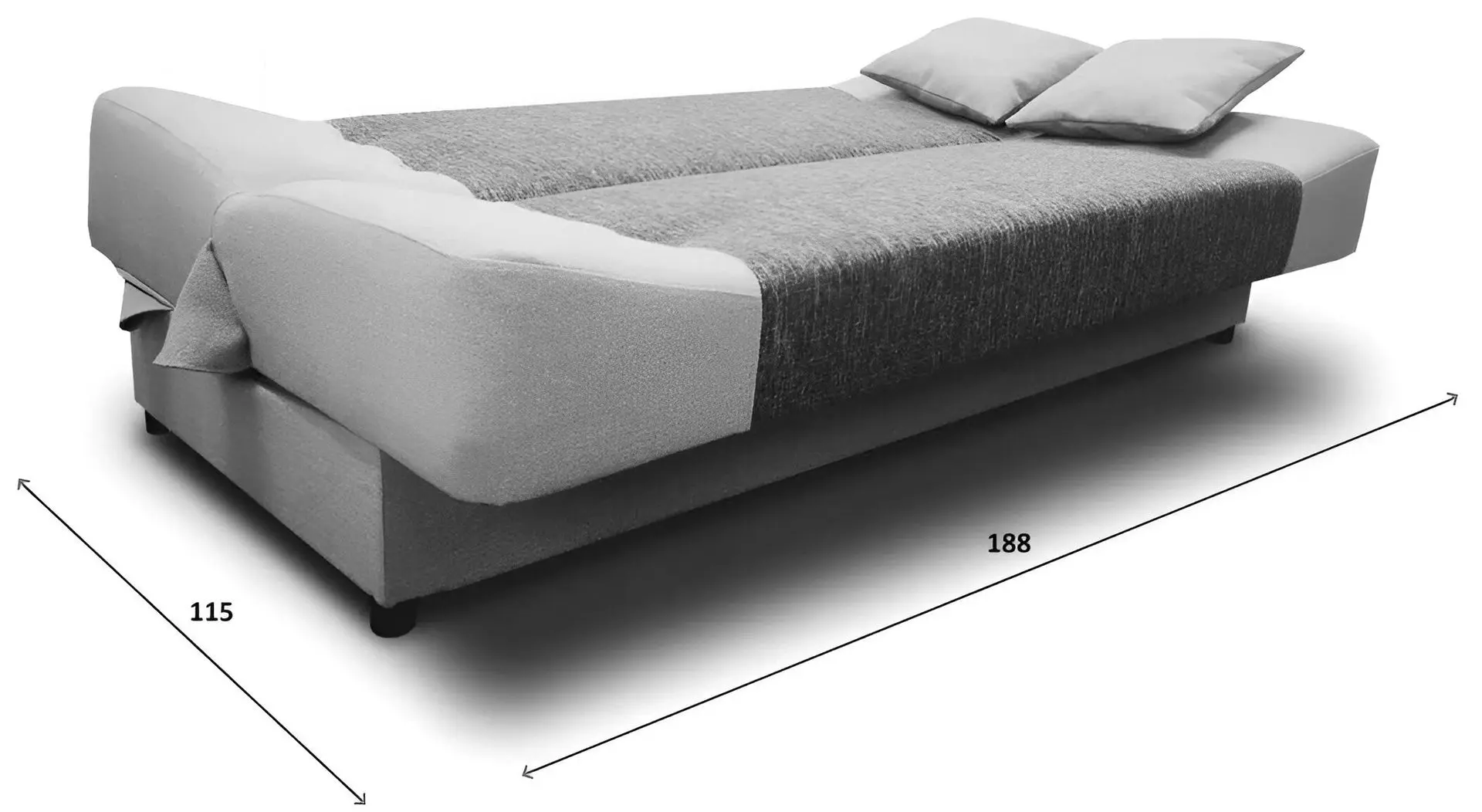 Диван Platan Maxim 02 (Light Gray/Gray-Brown) - 3