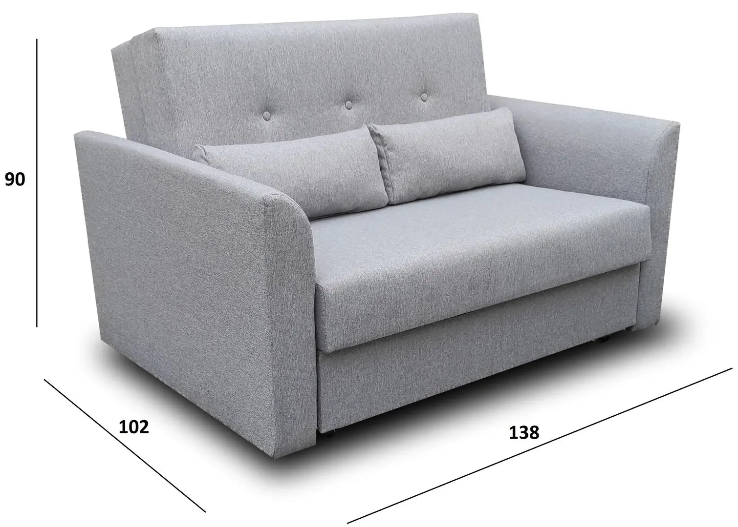 Диван Platan Mini II 22 (Light Gray) - 2