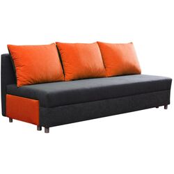 Диван Platan Pola Kolor 17 (Orange/Gray Dark)