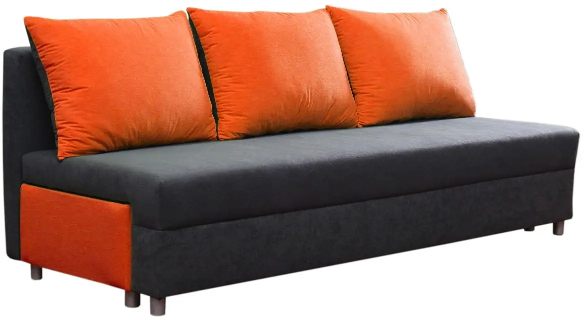 Canapea Platan Pola Kolor 17 (Orange/Gray Dark)