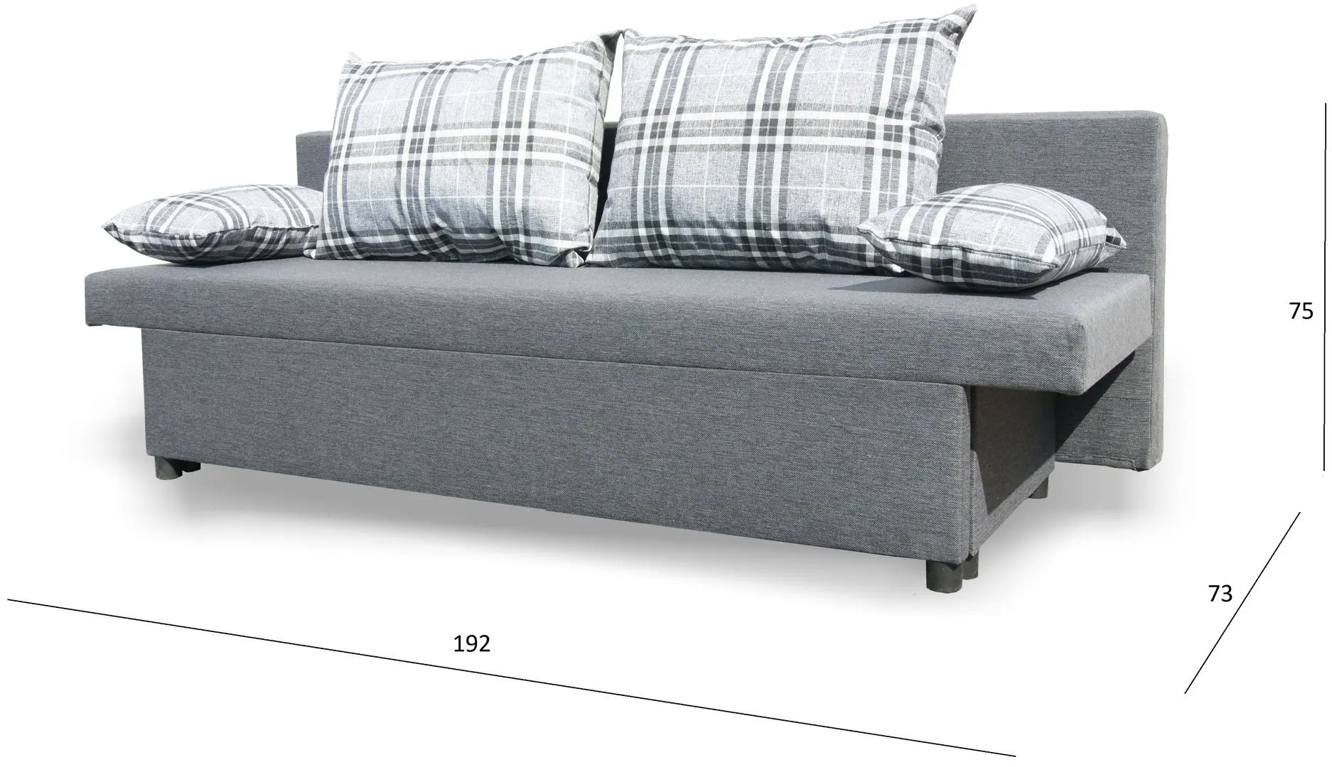 Диван Platan Wiki Inari 100 (Black/Gray Light) - 3