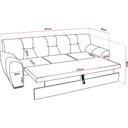 Диван Prestige Astoria 3L Enjoy Thumb