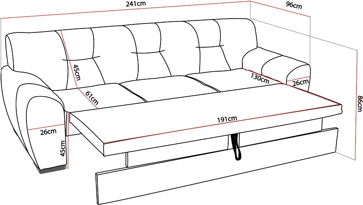 Диван Prestige Astoria 3L Enjoy