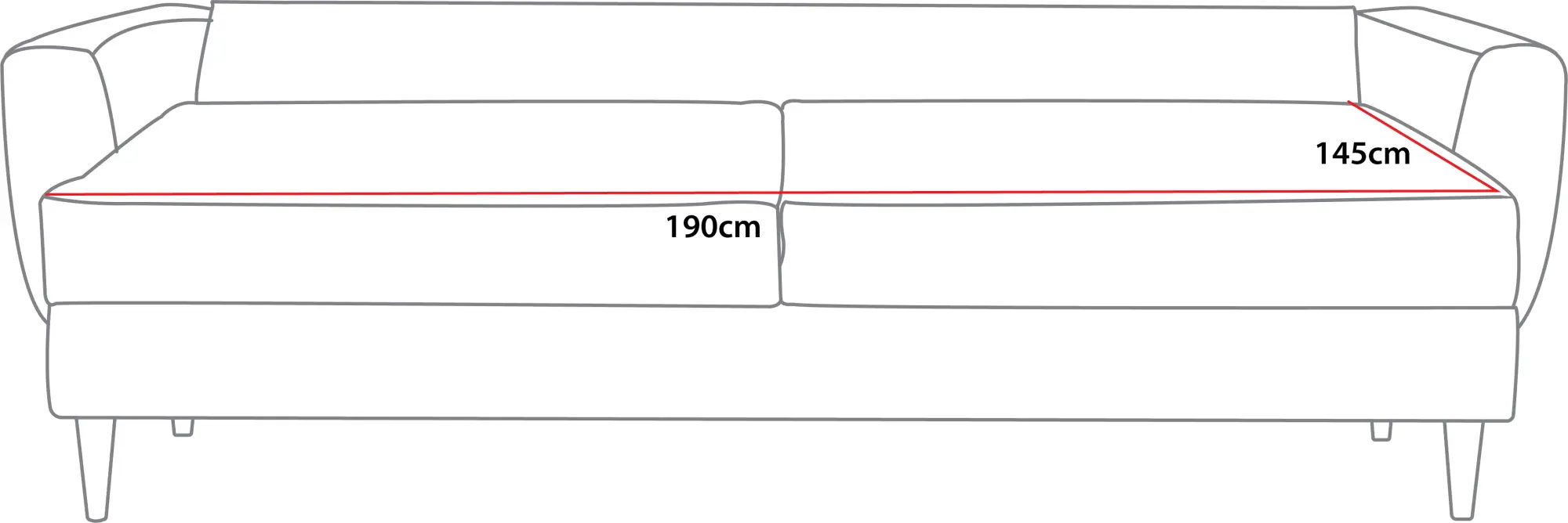 Canapea Prestige Helsinki 3L Enjoy