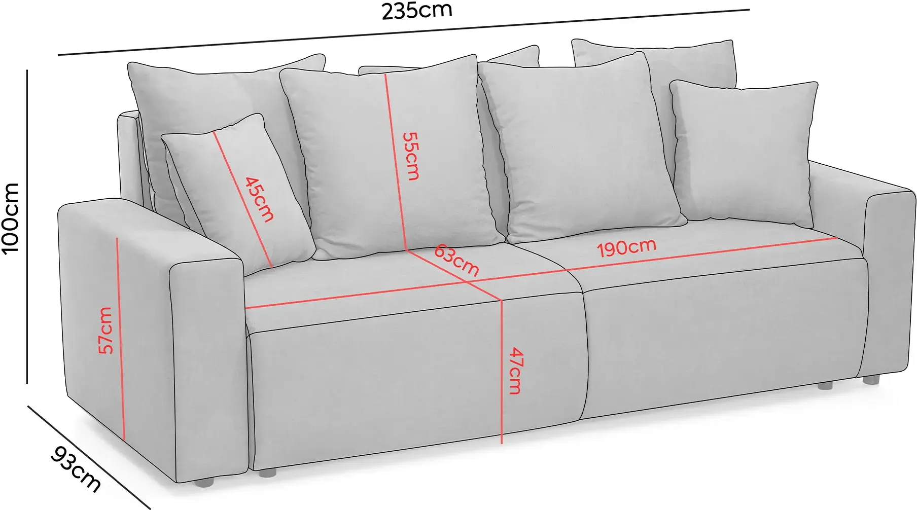 Canapea Prestige Livigno 3L Anthology