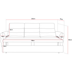 Canapea Prestige Tenerife 3L Enjoy Thumb