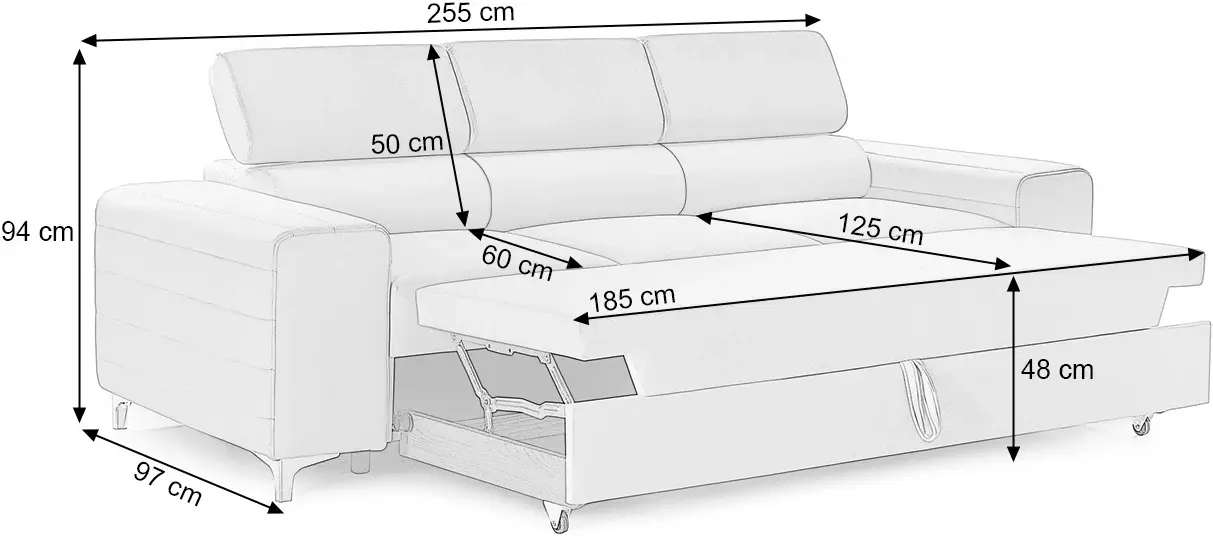 Canapea Prestige Time New 3L Velutto