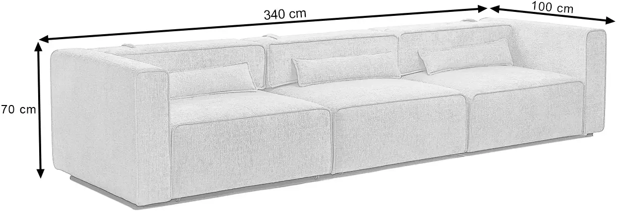 Canapea Prestige Zanetto 5C Onyx