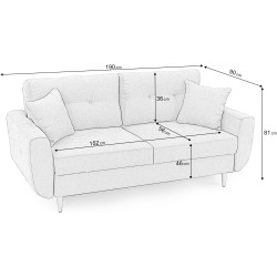 Canapea Prestige Helsinki 2L Enjoy Thumb