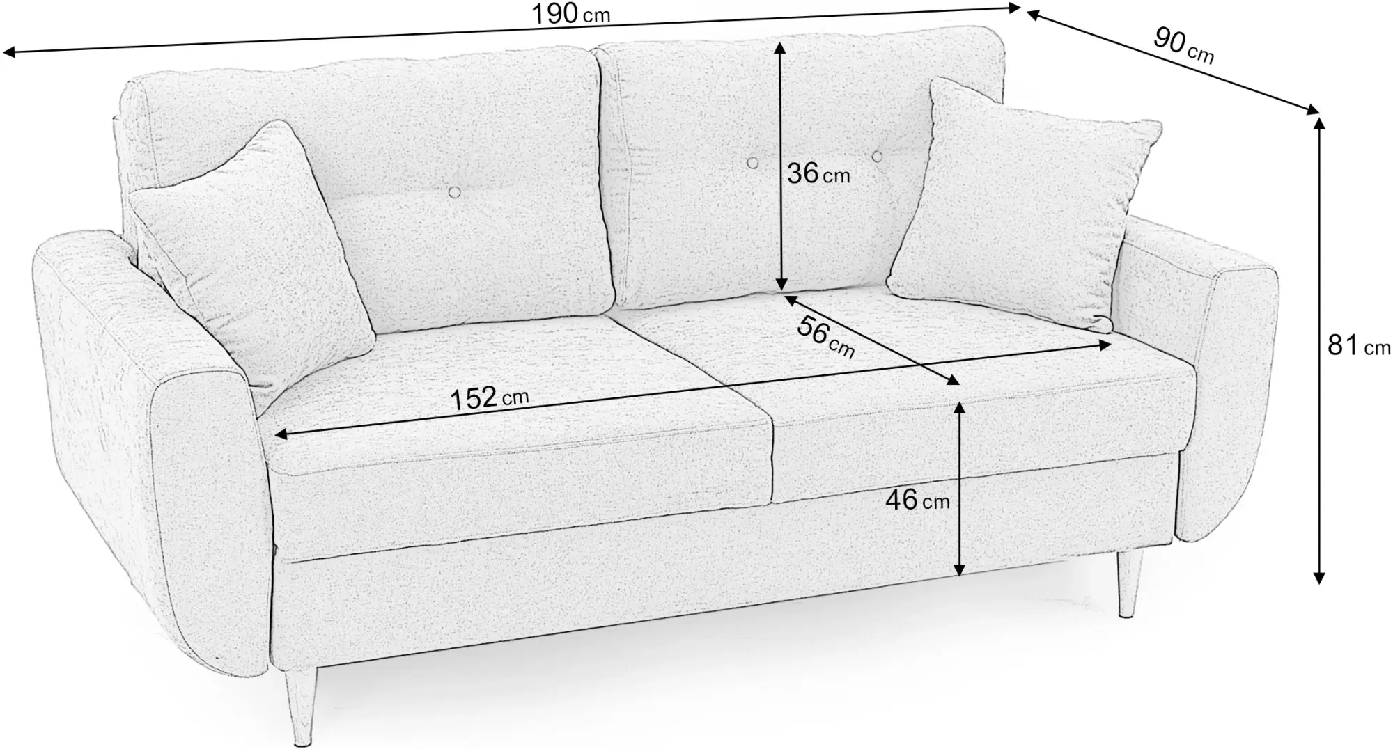 Canapea Prestige Helsinki 2L Enjoy