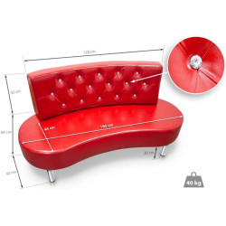 Диван Quirumed 359-HKST1802-109 (Red) Thumb