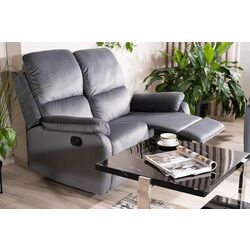 Canapea-recliner Signal Spencer 2 Velvet (Gray) Thumb