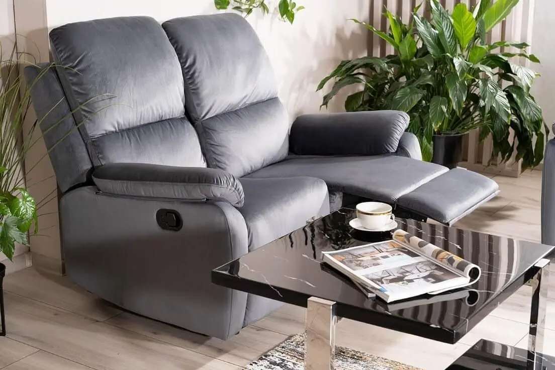 Canapea-recliner Signal Spencer 2 Velvet (Gray)