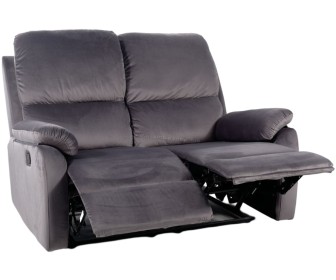 Canapea-recliner Signal Spencer 2 Velvet (Gray)