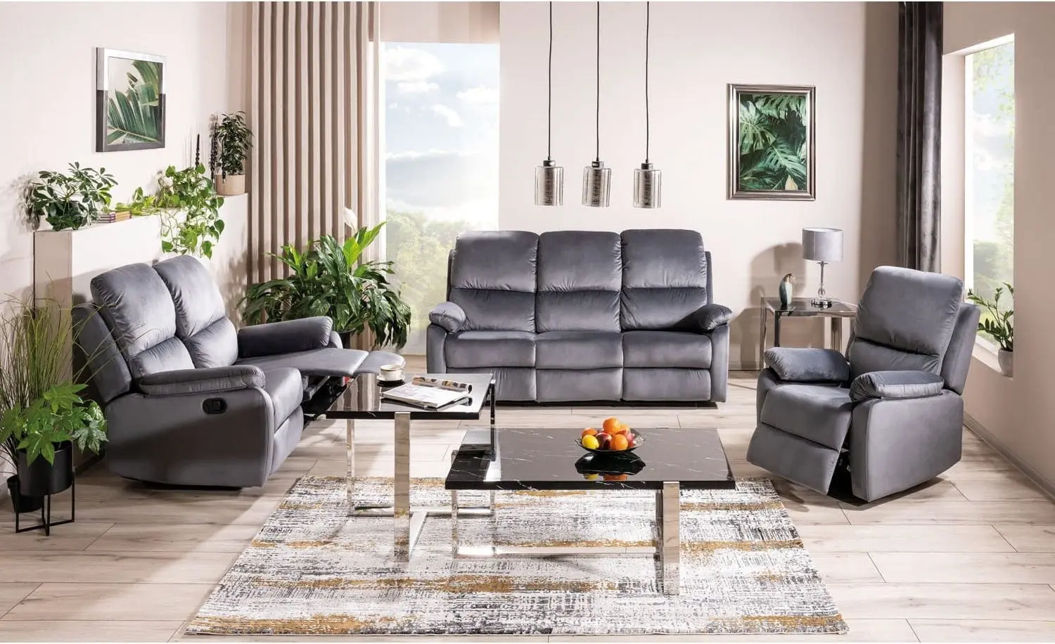 Canapea-recliner Signal Spencer 3 (Light Gray) - 6