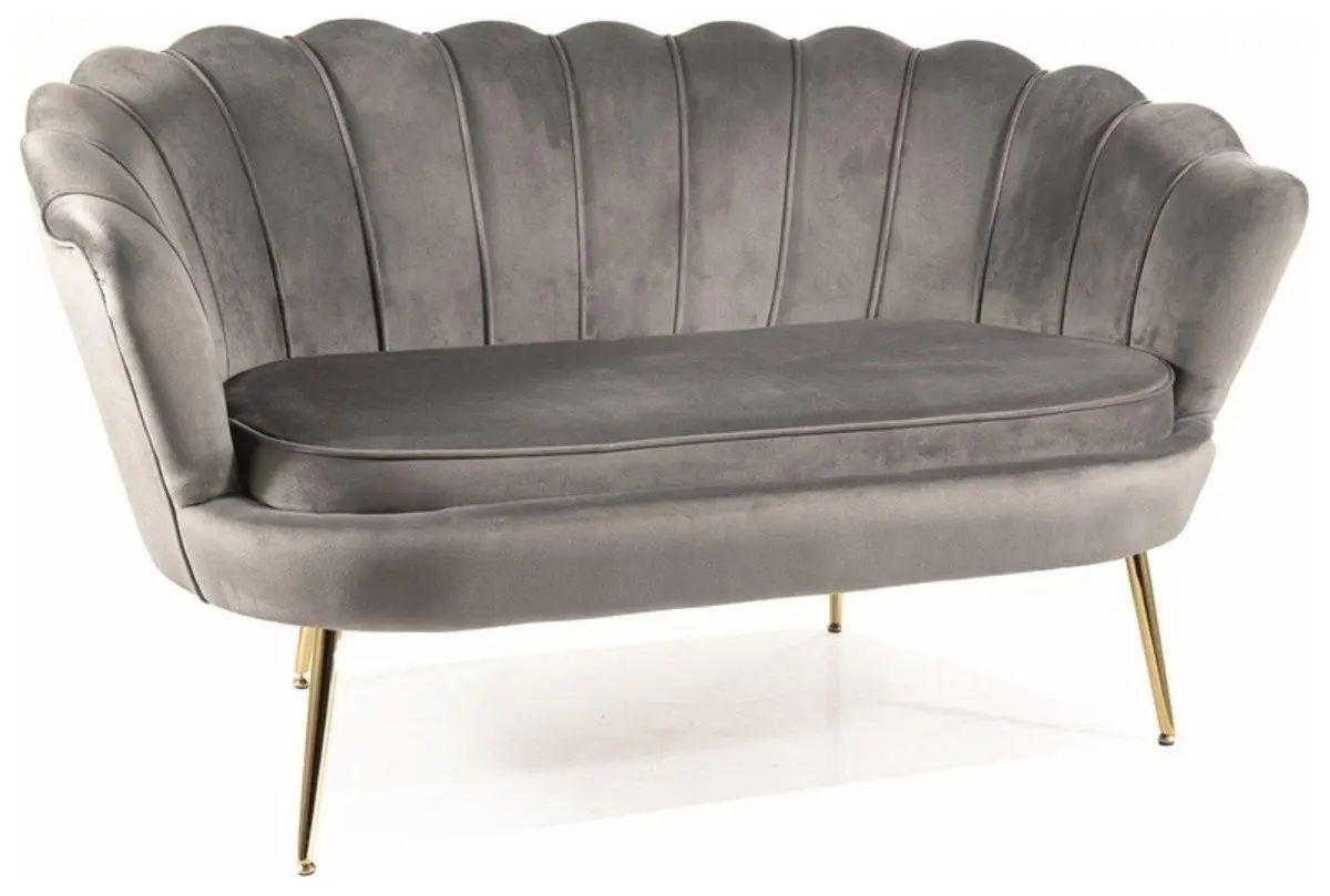 Диван Signal Camellia 2 Bluvel 14 (Grey/Gold) - 3