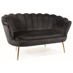 Диван Signal Camellia 2 Bluvel 19 (Black/Gold) Thumb