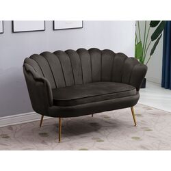 Диван Signal Camellia 2 Bluvel 19 (Black/Gold)