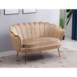 Диван Signal Camellia 2 Bluvel 28 (Beige/Gold)