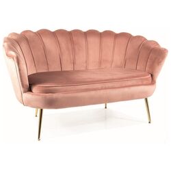 Диван Signal Camellia 2 Bluvel 52 (Antique Rose/Gold) Thumb