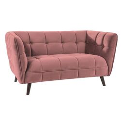 Диван Signal Castello 2 Velvet (Antique Rose/Wenge)