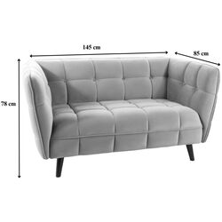 Canapea Signal Castello 2 Velvet (Cinnamon/Wenge) Thumb