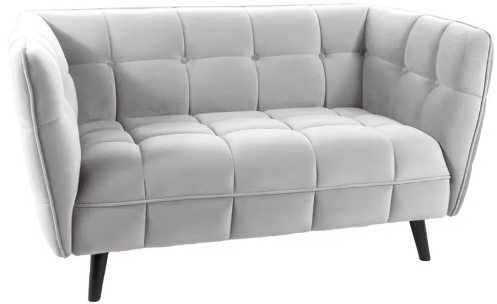 Canapea Signal Castello 2 Velvet (Gray Light/Wenge)