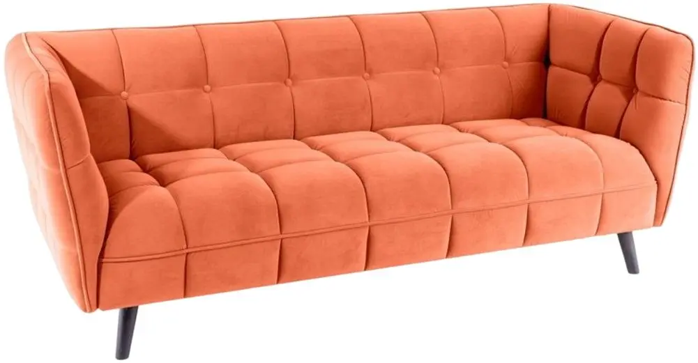 Canapea Signal Castello 3 Velvet (Cinnamon/Wenge)