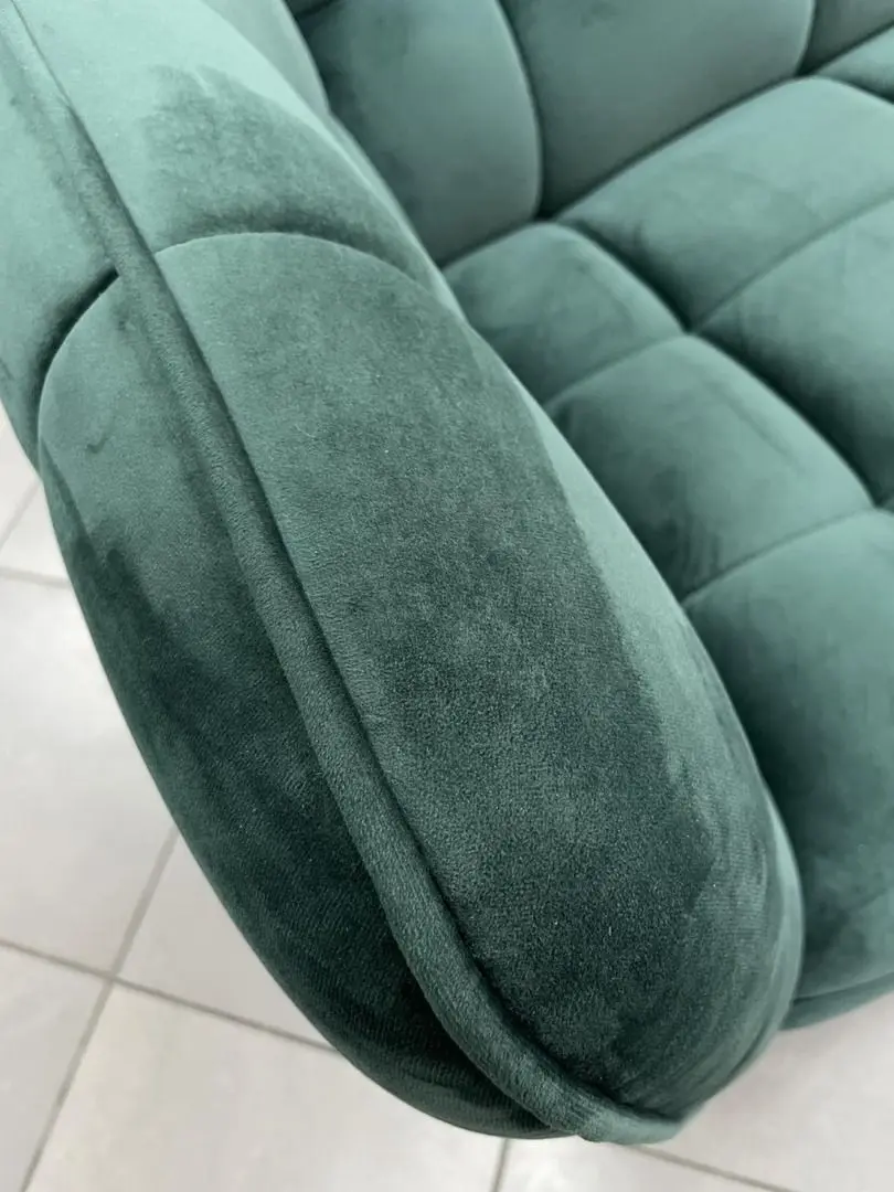 Canapea Signal Castello 3 Velvet (Green/Wenge)