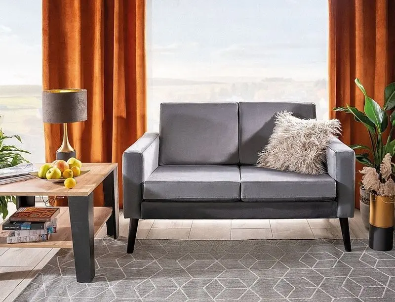 Диван Signal Darla Velvet (Gray/Wenge) - 3