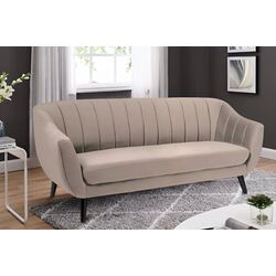 Canapea Signal Elite 3 Velvet Bluvel 28 (Beige/Wenge)