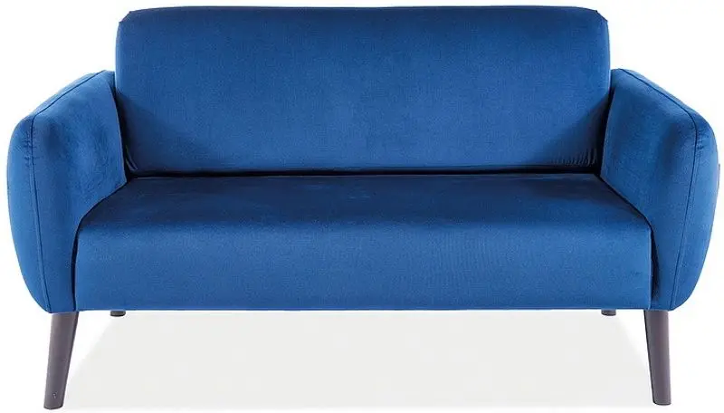 Canapea Signal Elsa Velvet (Blue/Wenge)