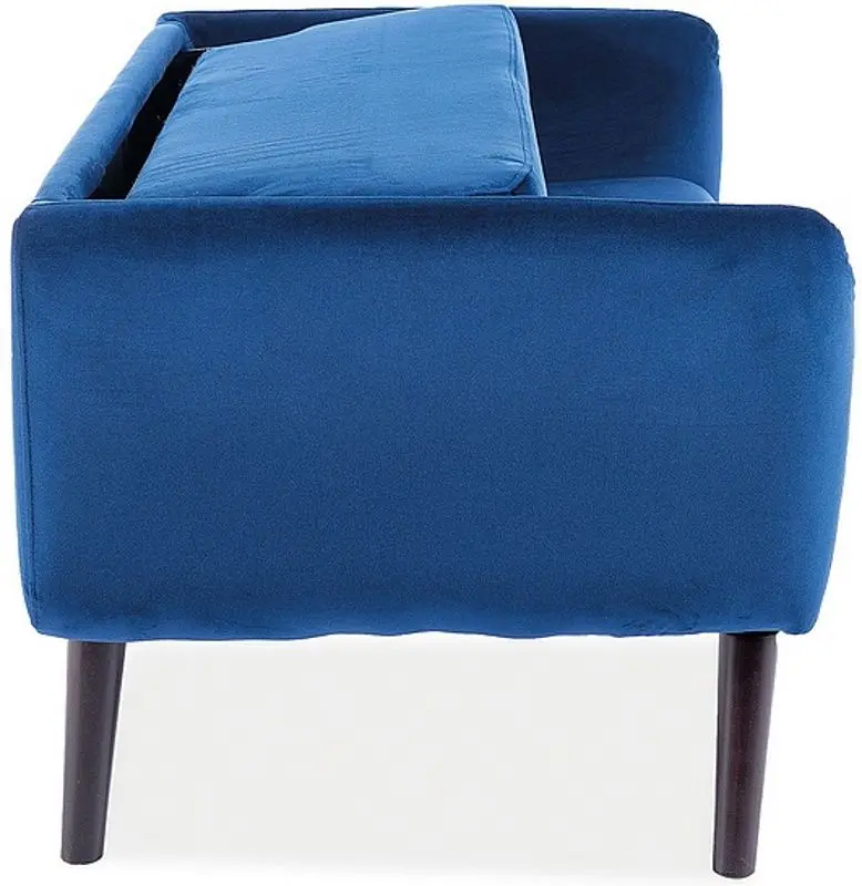 Canapea Signal Elsa Velvet (Blue/Wenge)