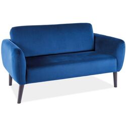 Canapea Signal Elsa Velvet (Blue/Wenge)