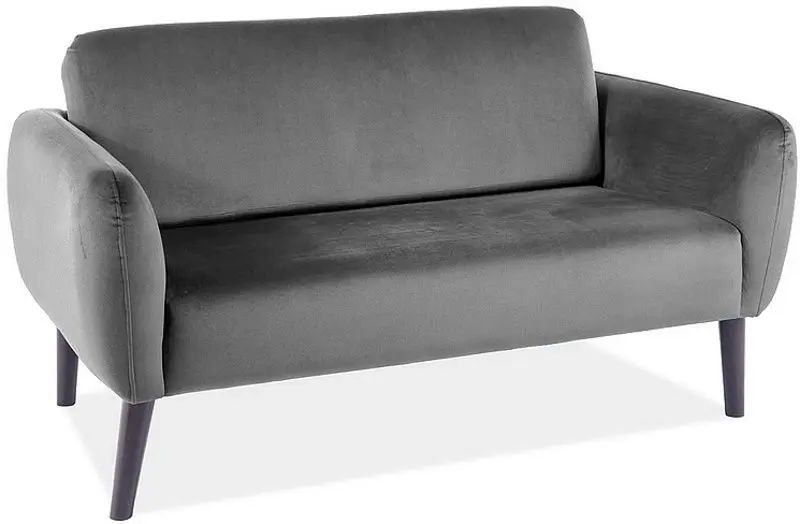 Canapea Signal Elsa Velvet (Gray/Wenge)