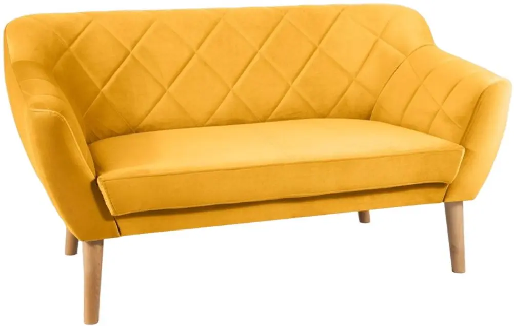 Canapea Signal Karo 2 Velvet (Curry/Beech)