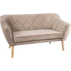 Canapea Signal Karo 2 Velvet (Dark Beige/Beech)