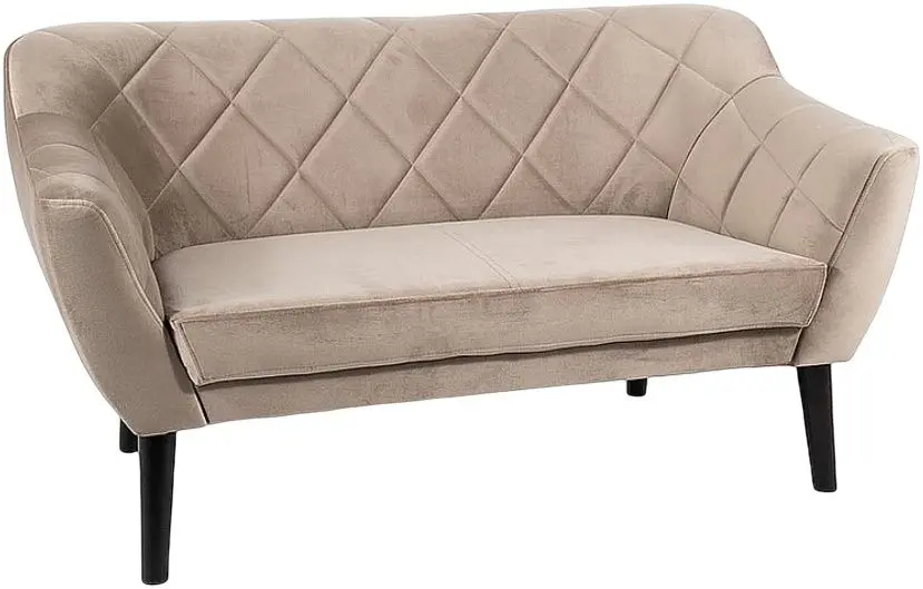 Canapea Signal Karo 2 Velvet (Dark Beige/Wenge)