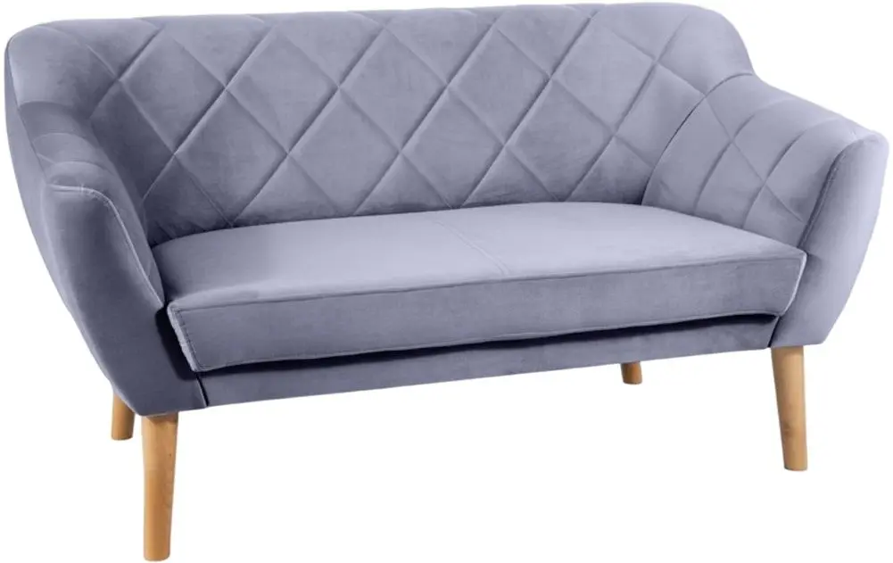 Canapea Signal Karo 2 Velvet (Gray/Beech)