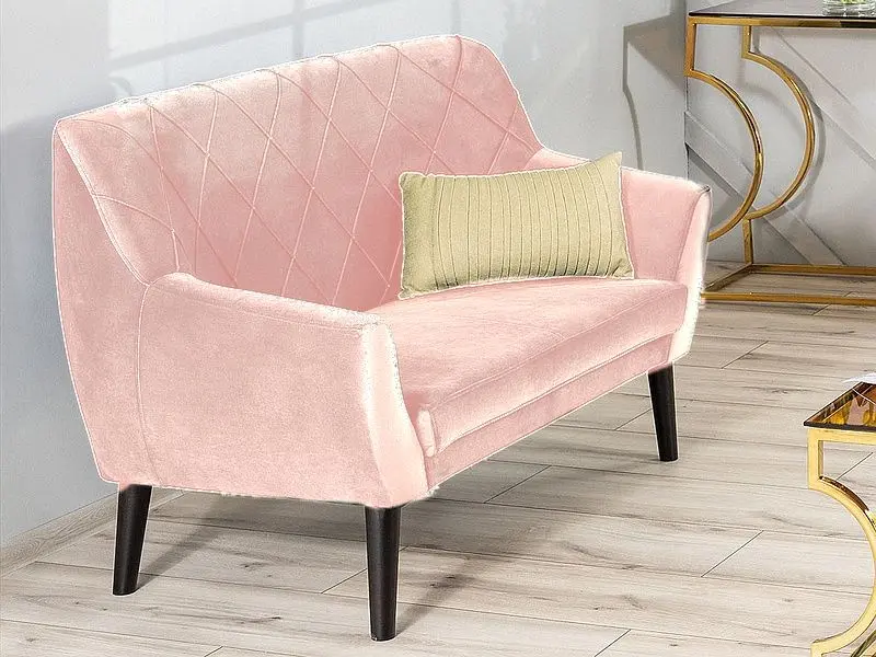 Canapea Signal Kier 2 Velvet (Beige/Wenge) - 2