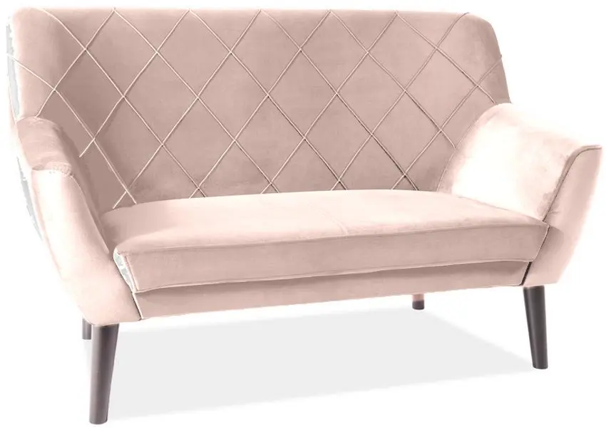 Canapea Signal Kier 2 Velvet (Beige/Wenge)