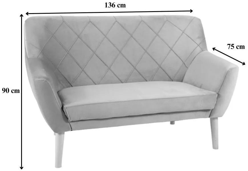 Диван Signal Kier 2 Velvet (Cinnamon/Wenge) - 3