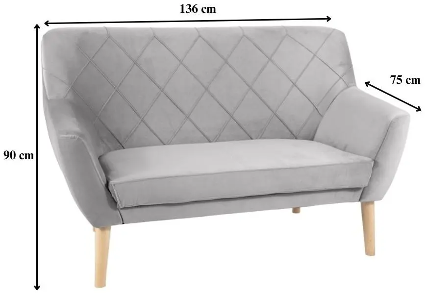 Диван Signal Kier 2 Velvet (Curry/Beech) - 2