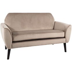 Canapea Signal Mena Velvet (Beige Dark/Wenge)