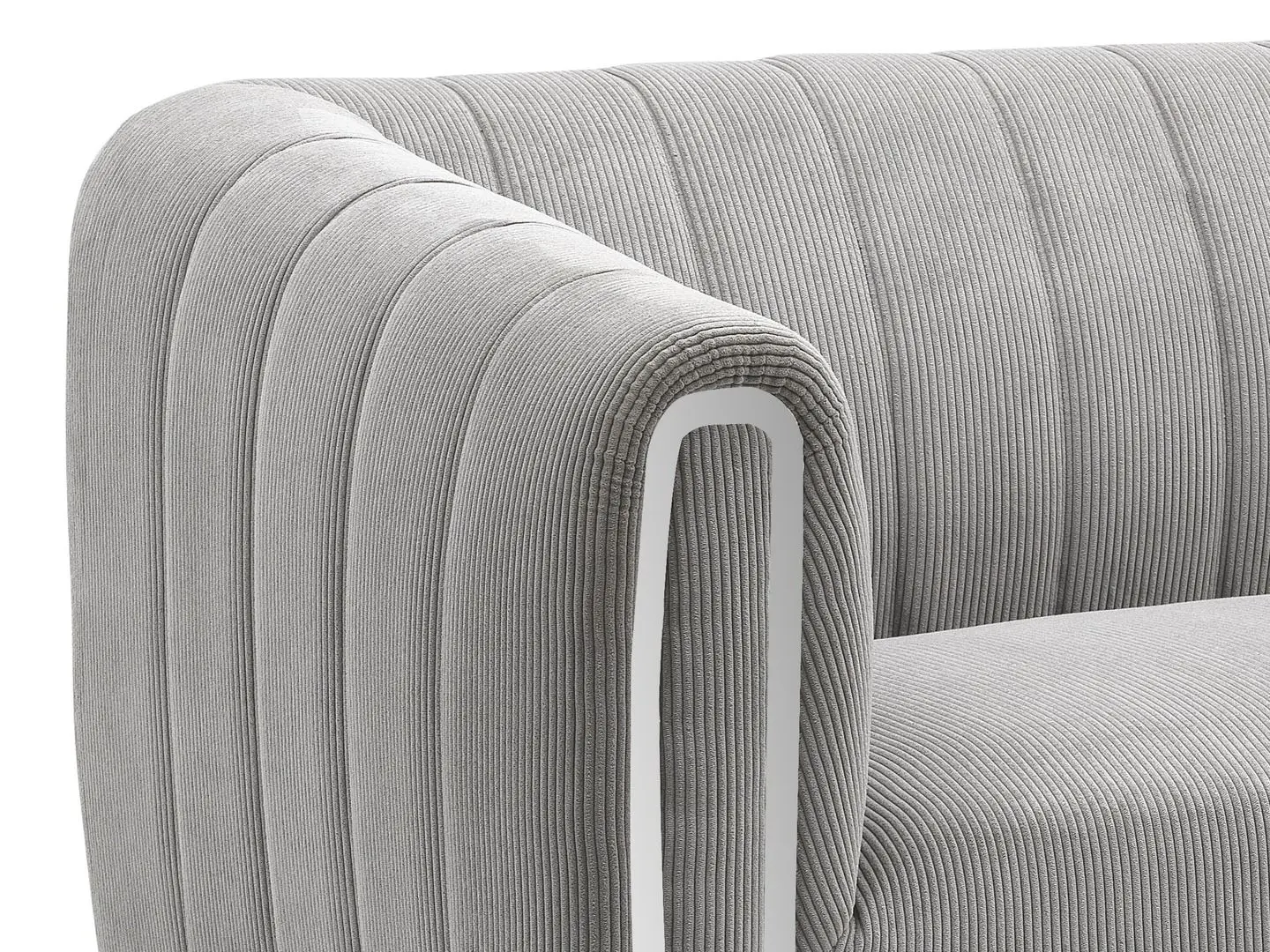 Canapea Signal Santorini 2 Sztruks (Gray/Silver) - 2