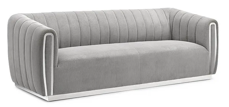 Canapea Signal Santorini 3 Sztruks (Gray/Silver)