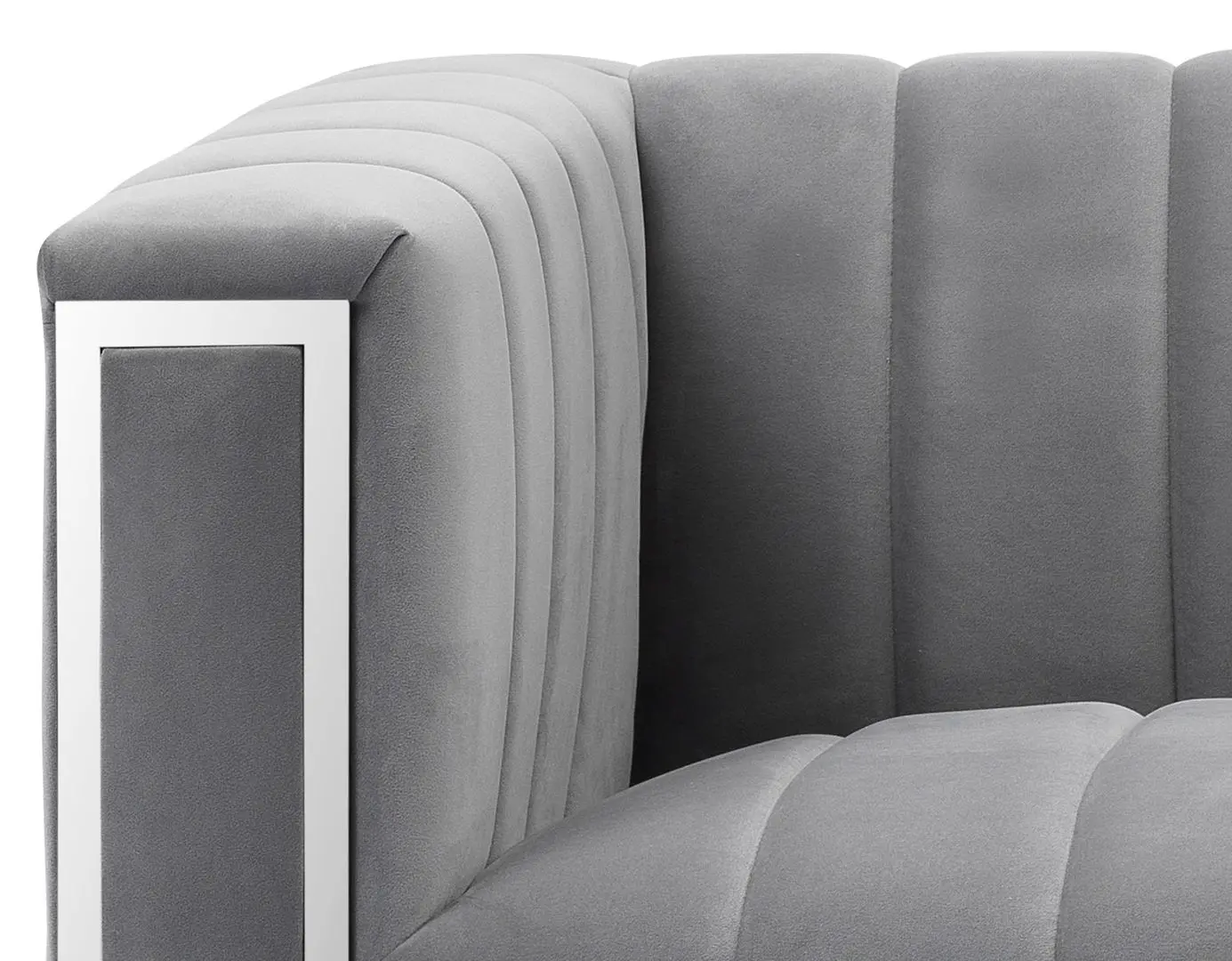 Диван Signal Vogue 2 Velvet (Gray/Silver) - 3