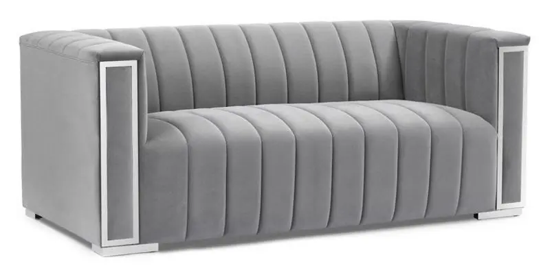 Диван Signal Vogue 2 Velvet (Gray/Silver)