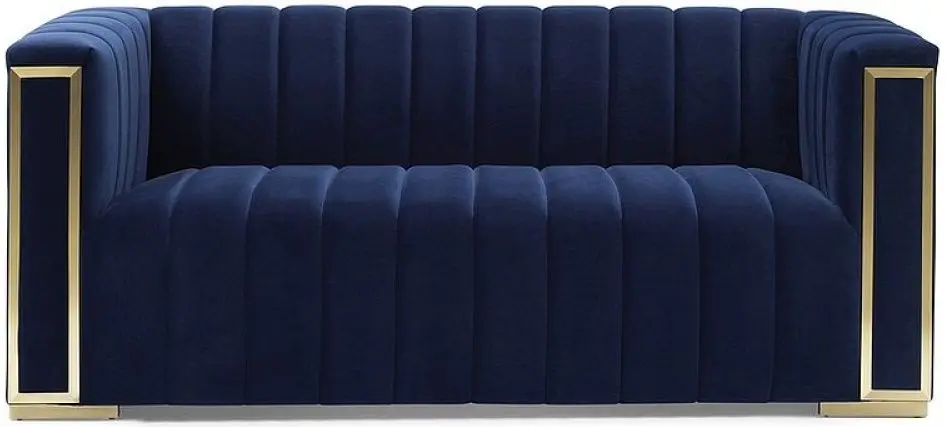 Диван Signal Vogue 2 Velvet (Navy Blue/Gold) - 5
